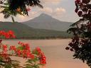 Views across the river in Pakse.